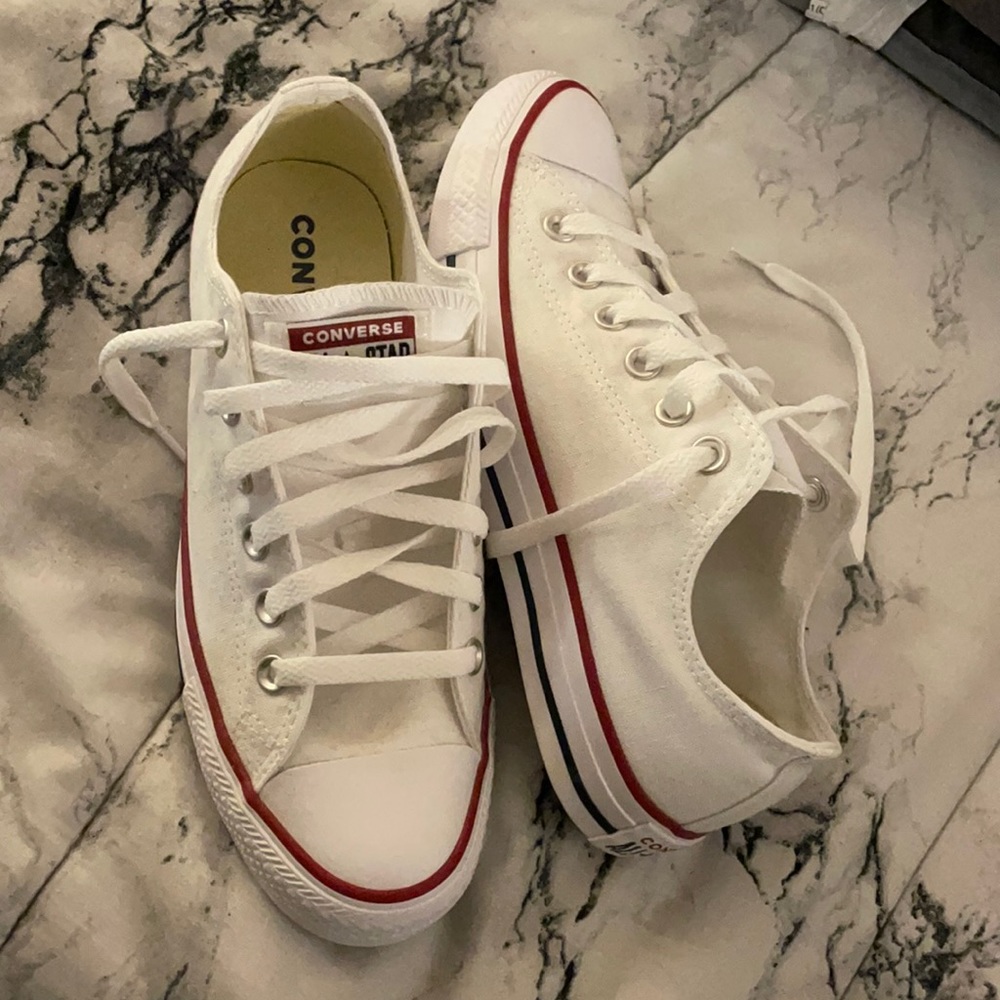 Women’s white converse